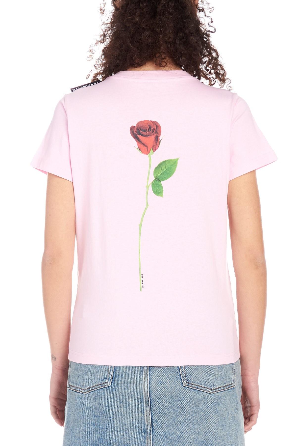 Evaluering når som helst hane Balenciaga 'rose' T-shirt in Pink - Lyst