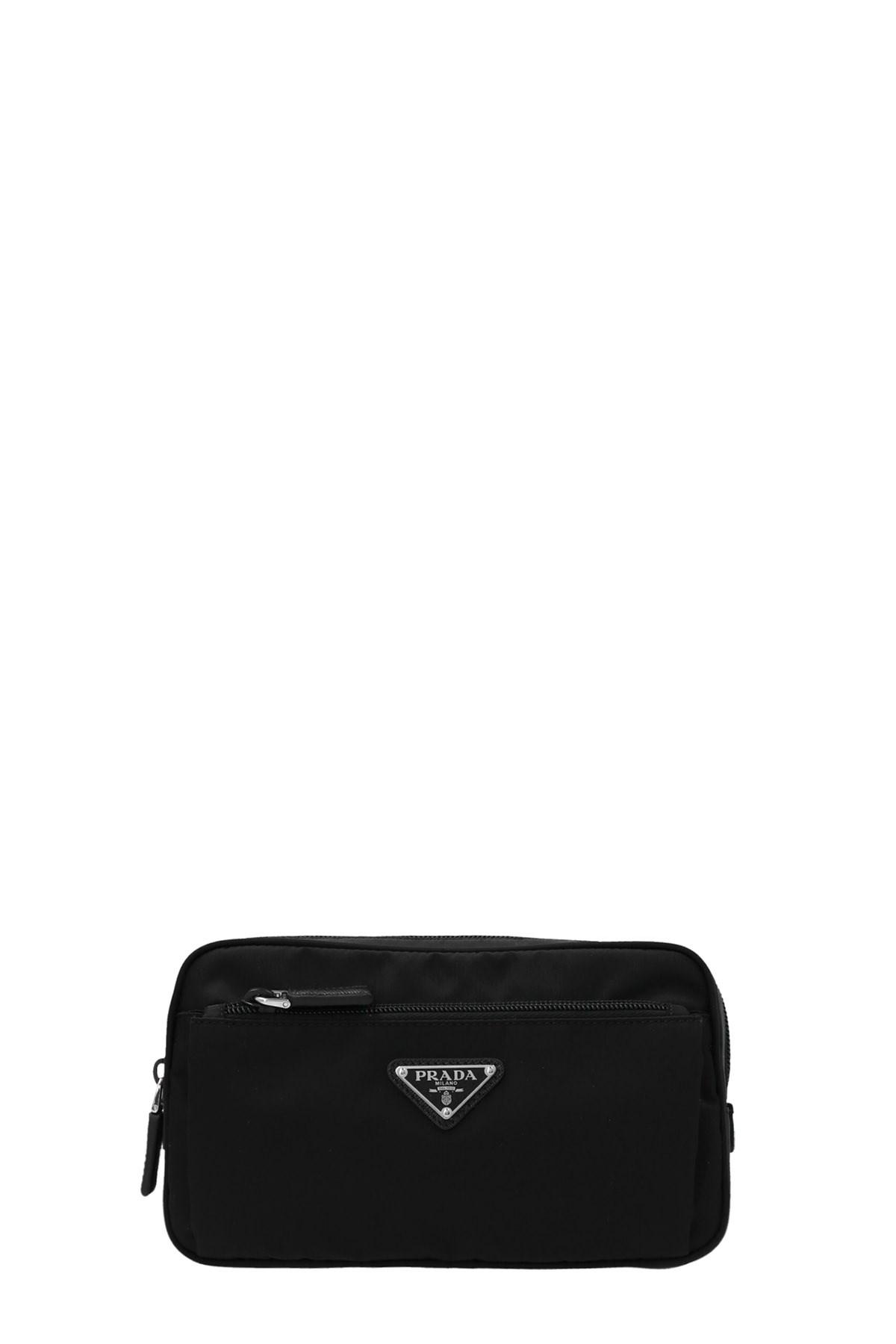 Prada Re-nylon Belt Bag in Black for Men | Lyst UK