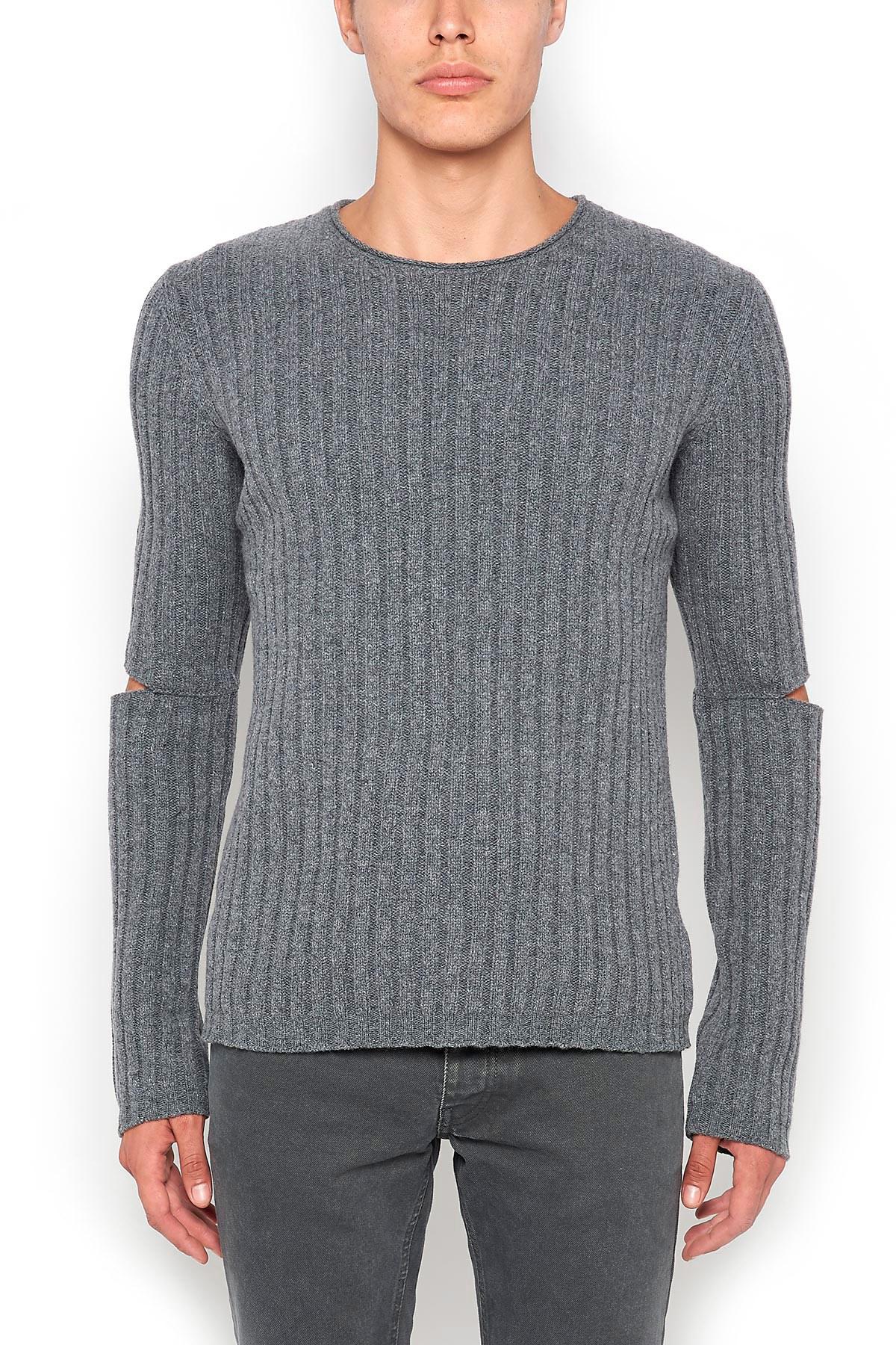 elbow cut out sweater