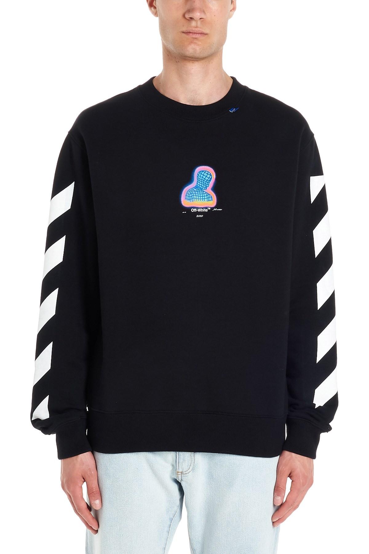 off white diag sweater