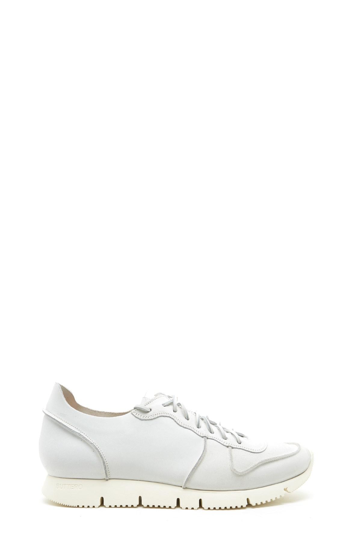 Buttero Leather B5910 Carrera Sneakers Crack White for Men - Lyst