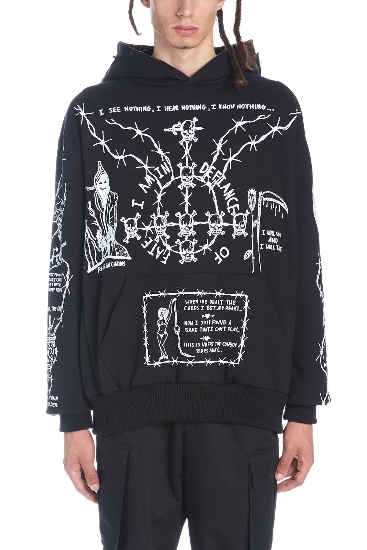 Warren Lotas Cotton Oversized Sabata Sweatshirt Hoodie in Black for Men -  Lyst