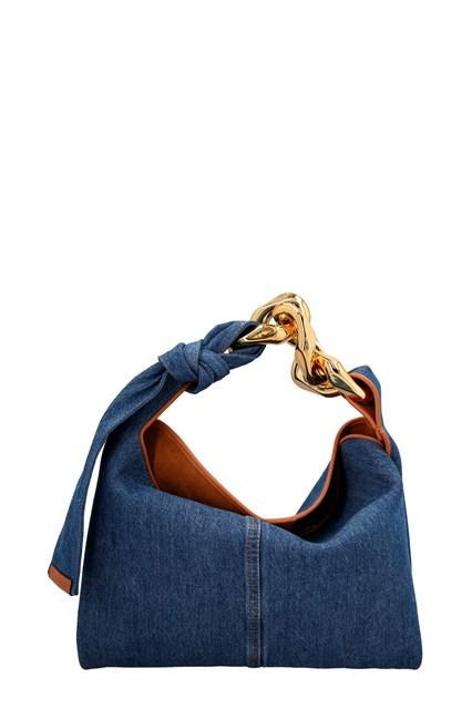 JW Anderson 'chain Hobo' Small Shoulder Bag in Blue | Lyst