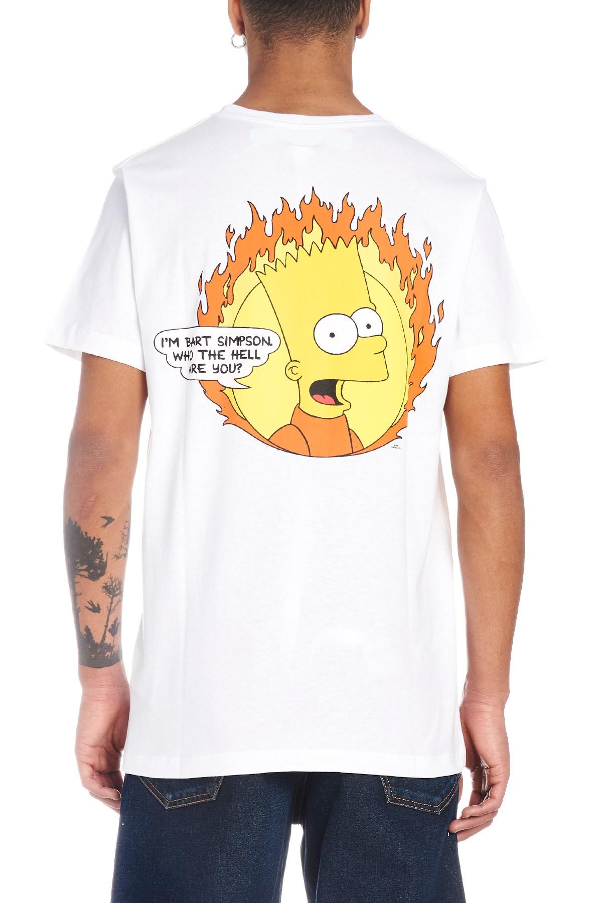 off white fire tee