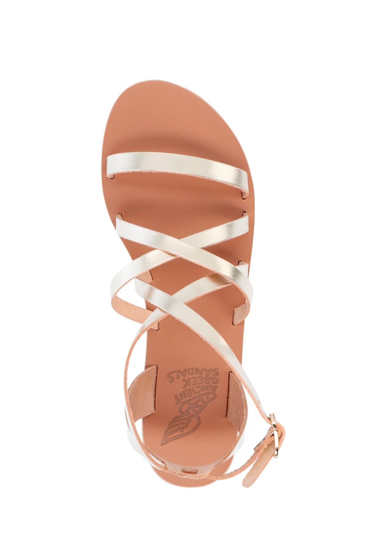 Ancient Greek Sandals Leather 'delia' Sandals in Gold (Metallic) - Lyst