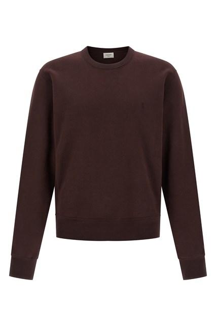 スウェット・トレーナー SAINT LAURENT Brown Cotton Sweatshirt Men's Saint Laurent Sweatshirts | Lyst