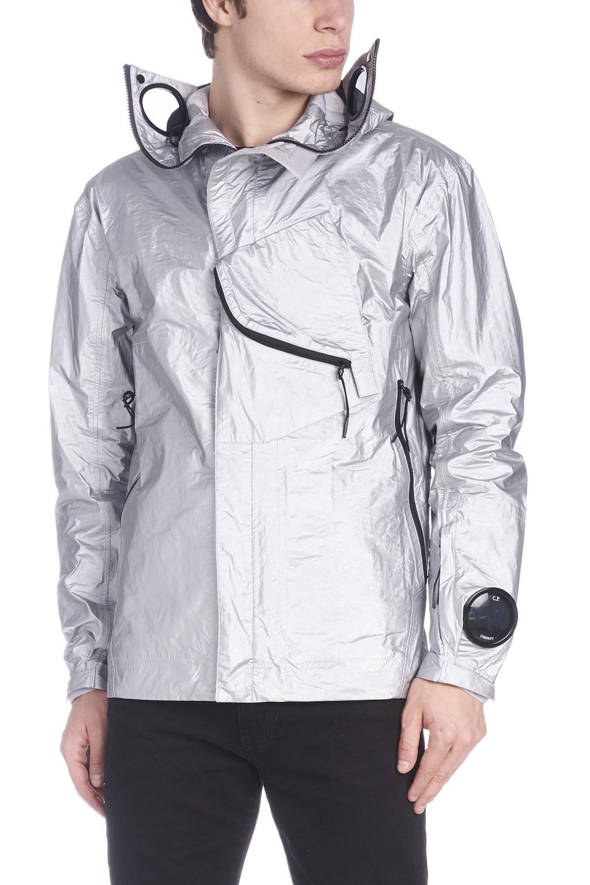 cp company silver jacket