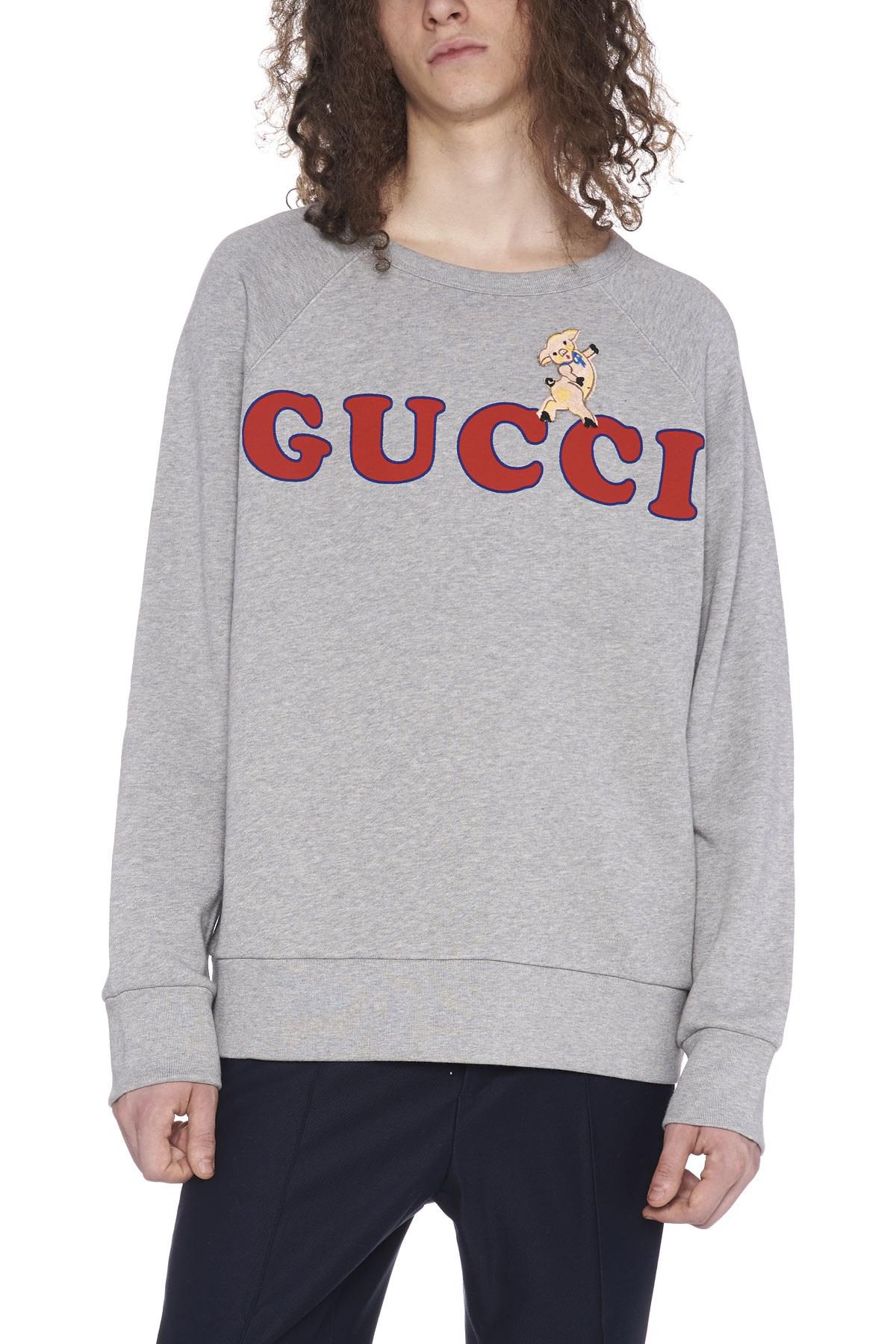 Gucci Cotton 'dancing Pig' Sweatshirt 