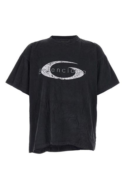 【関税込み】balenciaga CRINKLED EFFECT T-SHIRT Balenciaga Crinkled Effect T-shirt in Black for Men | Lyst