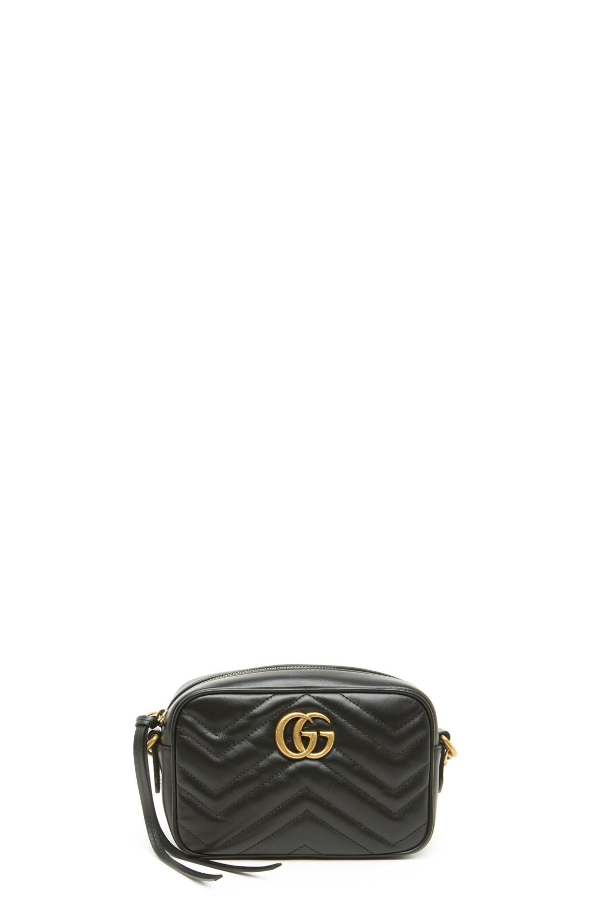 Gucci &#39;GG Marmont 2.0&#39; Crossbody Bag in Black - Lyst