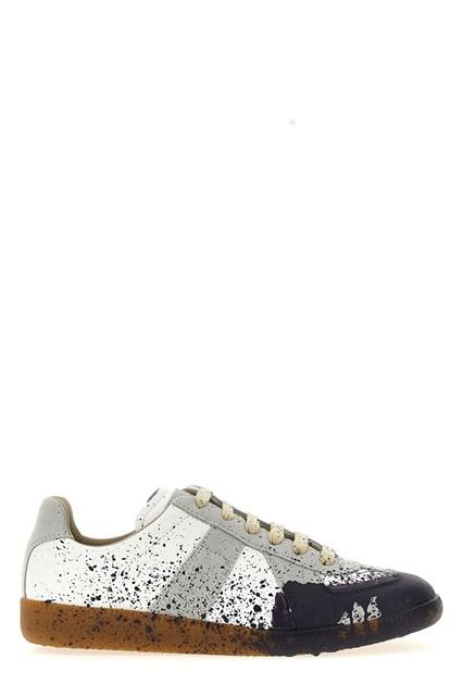 Maison Margiela paint Replica Sneakers in White for Men Lyst
