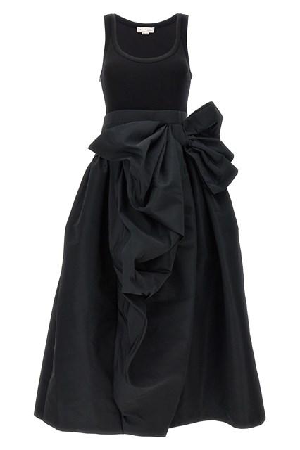 Alexander McQueen ローズ ストラップドレス ブラック Alexander McQueen ローズ ストラップドレス ブラック