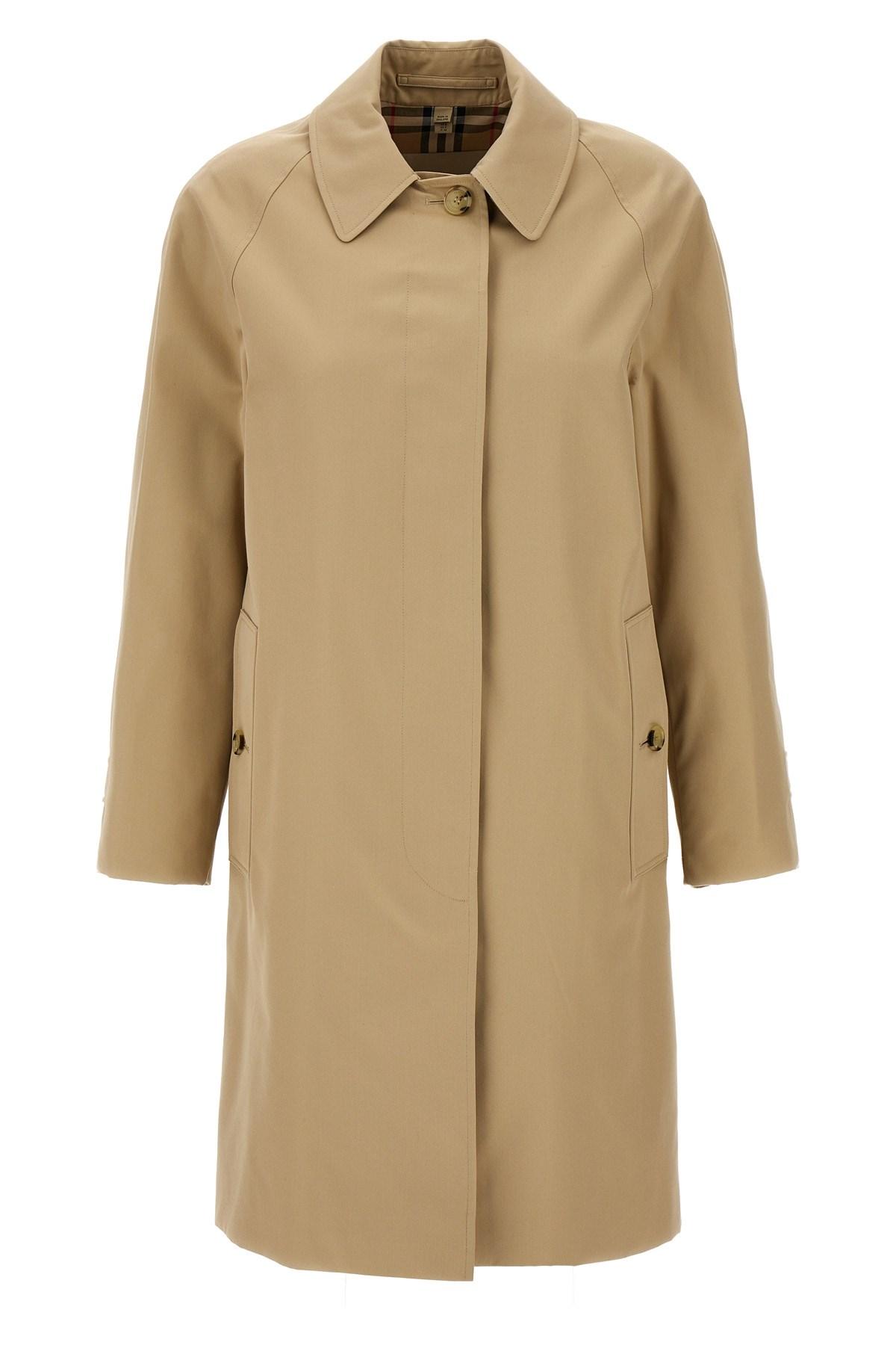 Burberry heritage Camden Medium Car Coat in Natural Lyst UK