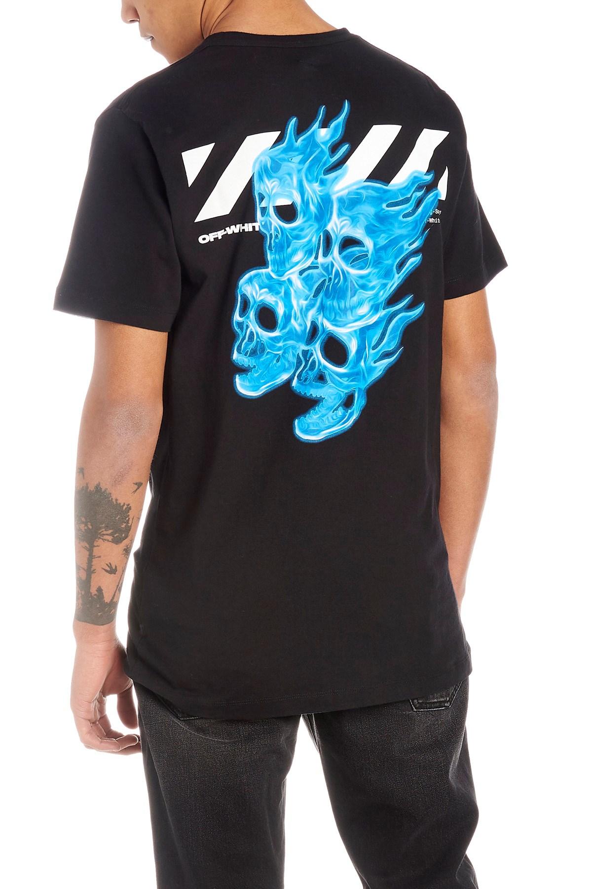 Tilskyndelse lejlighed faktum Off-White c/o Virgil Abloh Diag Skulls S/s Slim T-shirt in Black for Men -  Lyst