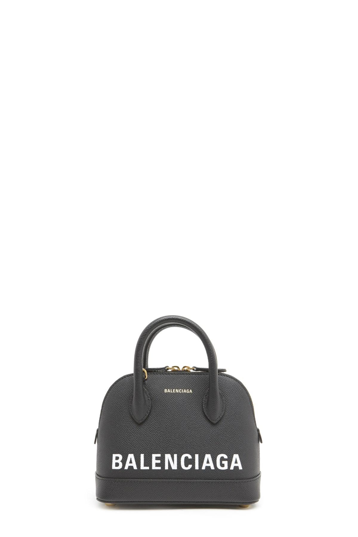 Balenciaga Leather 'ville' Hand Bag in Black Lyst