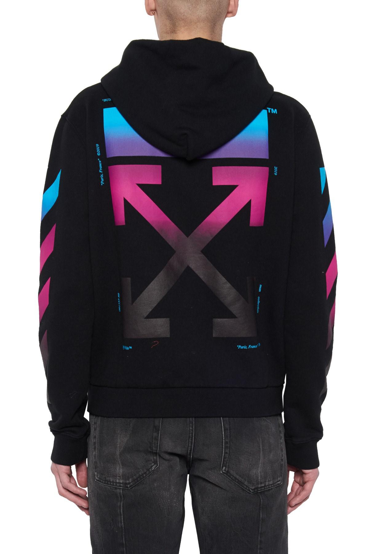 Off-White c/o Virgil Abloh Cotton 'diag Gradient' Hoodie in Black for ...
