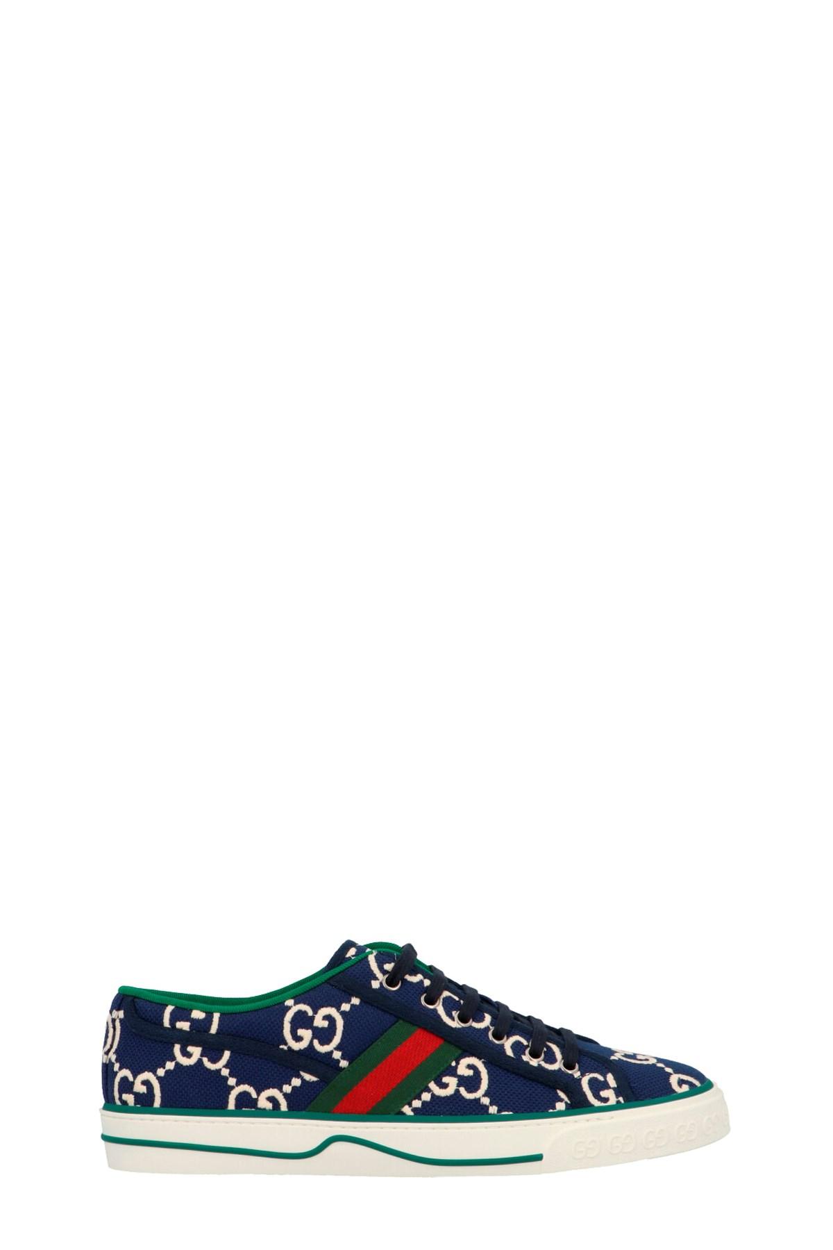 mens navy gucci trainers