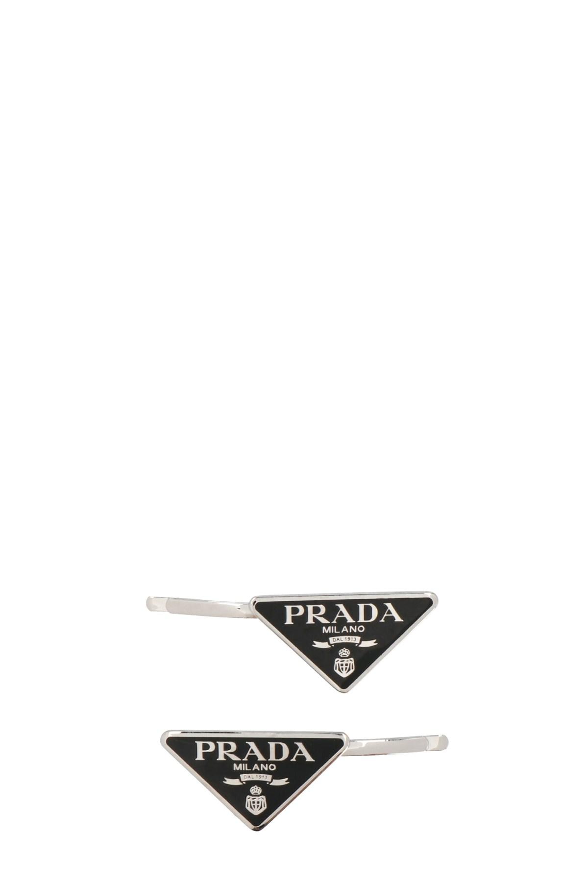 【PRADA】Lettering Logo Hairpin/追跡可能/全国送料無料 PRADA/プラダ】 ロゴ ヘアピン 2個セット (PRADA/ヘア