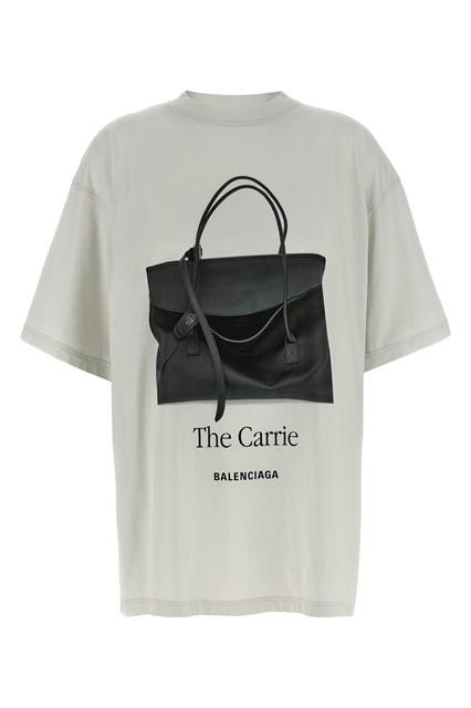 Tシャツ・カットソー BALENCIAGA 'The Carrie' T-shirt Balenciaga 'the Carrie' T-shirt in Gray | Lyst