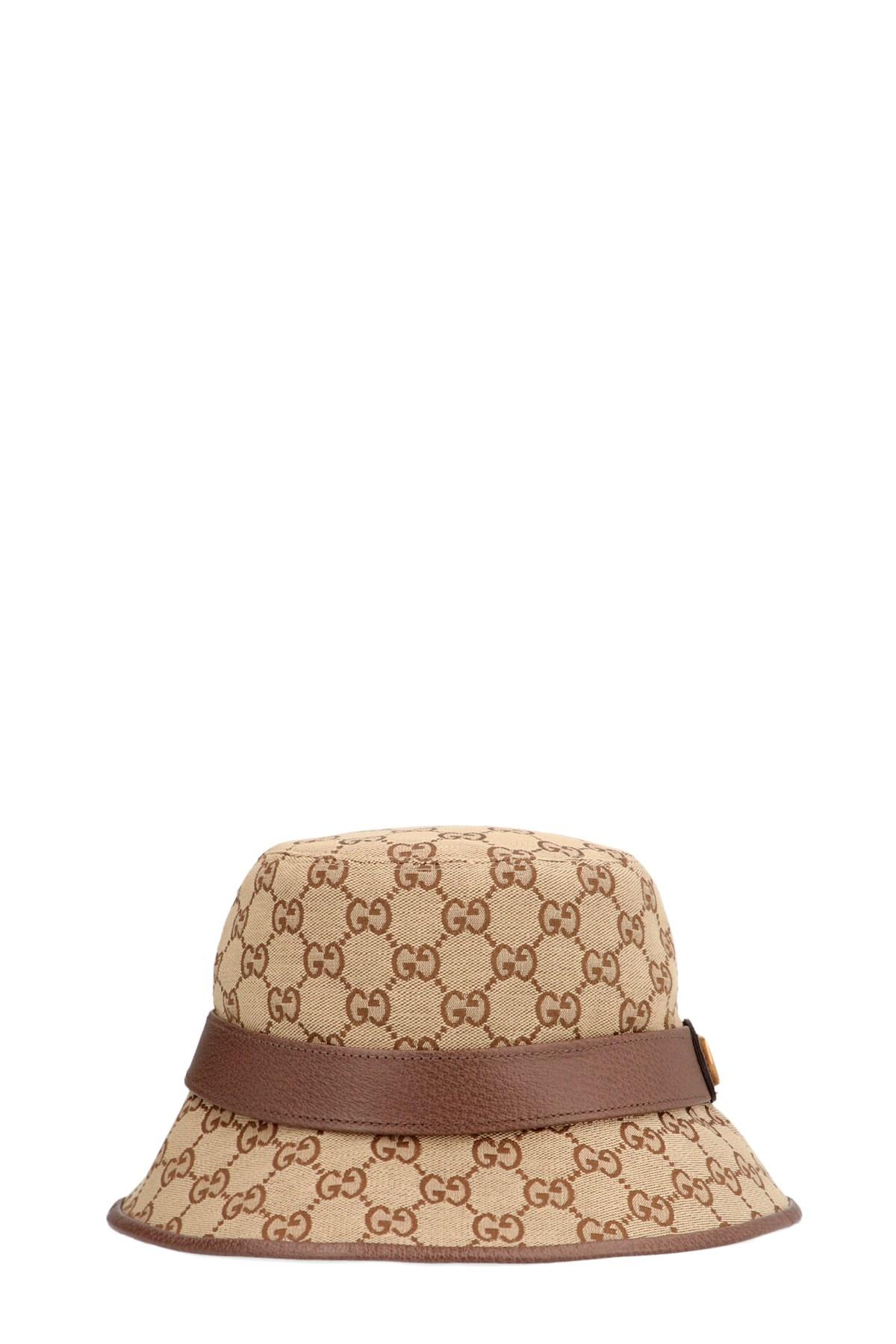 Gucci Monogrammed Canvas Bucket Hat in 