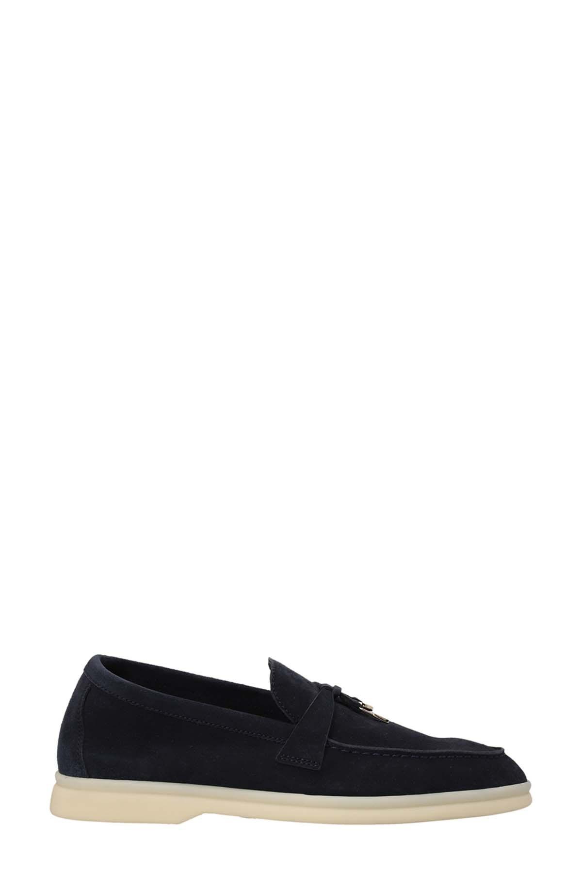 Loro Piana 'summer Charms Walk' Loafers in Black | Lyst UK