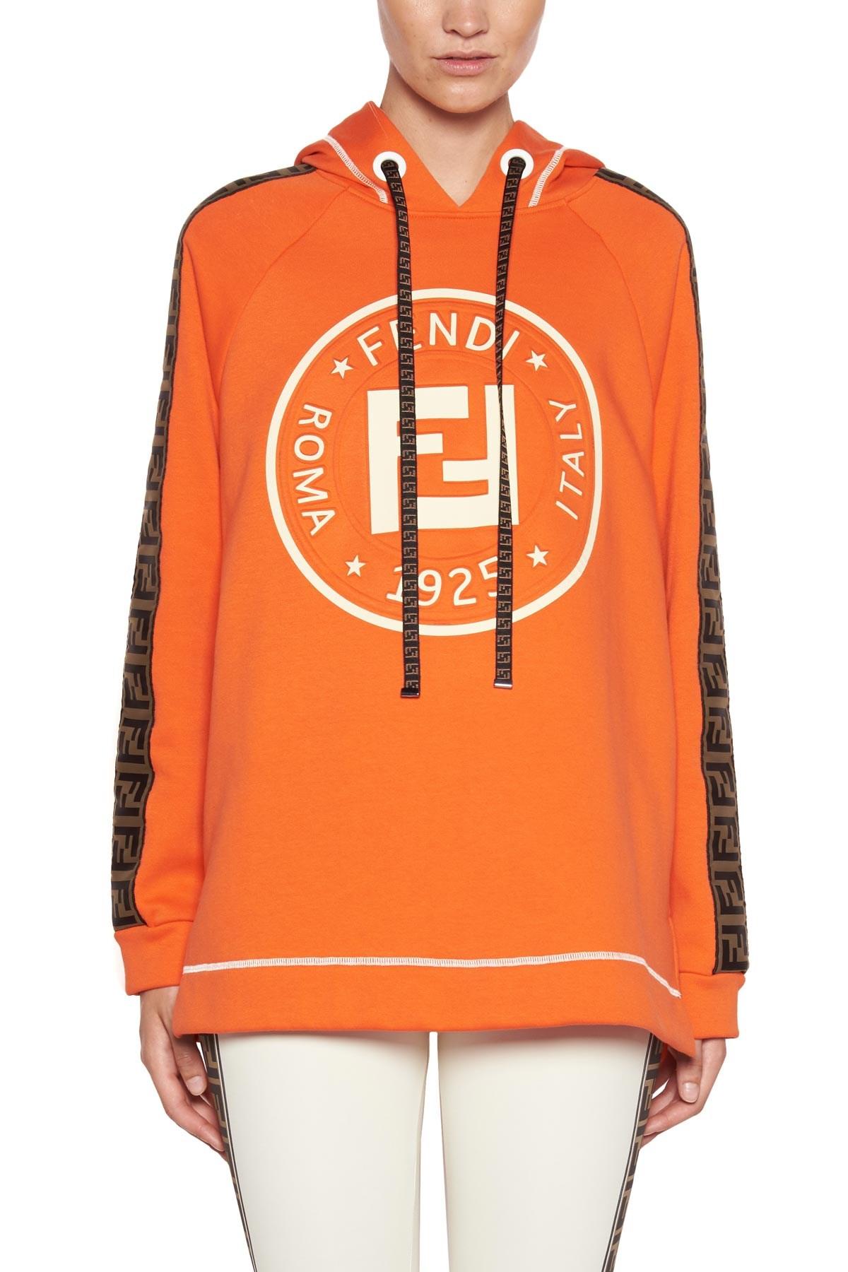 fendi coat orange