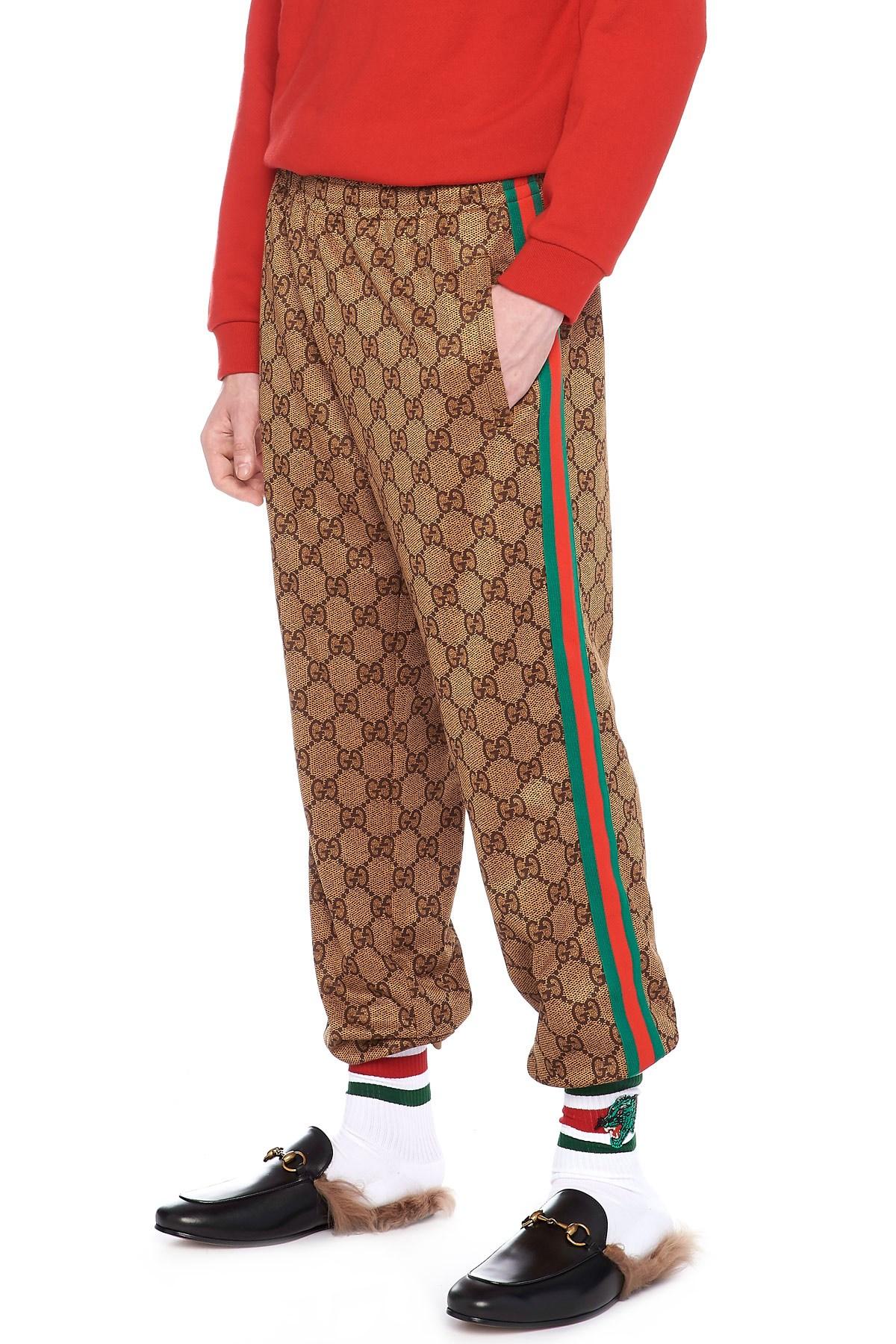 gucci brown sweatpants