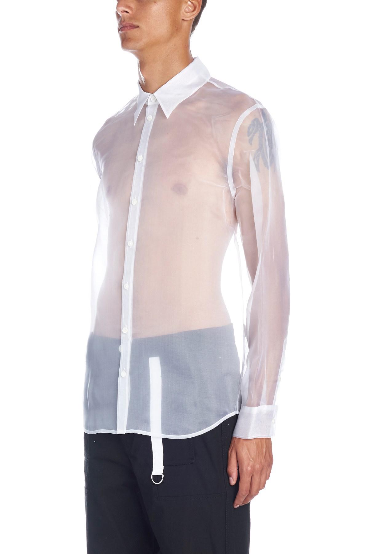 white transparent shirt