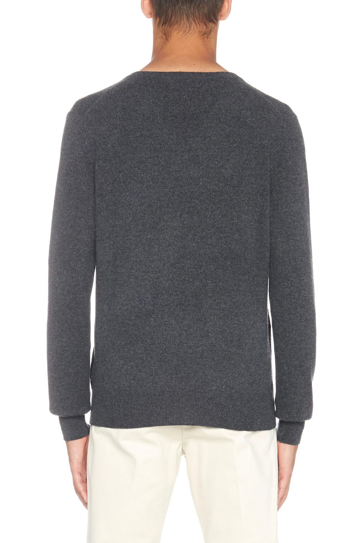 Ballantyne Cashmere Diamond Pattern Sweater in Gray for Men - Lyst