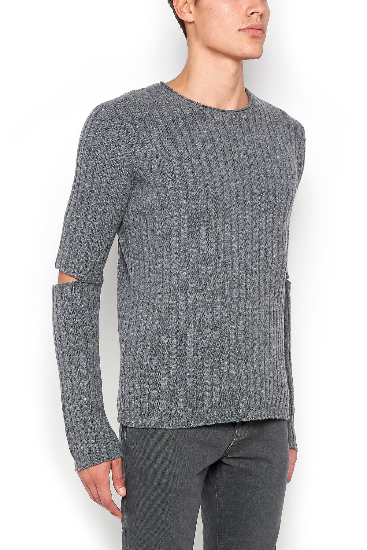 elbow cut out sweater