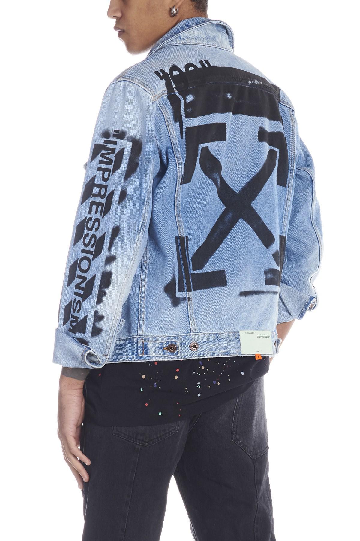 Giacca Jeans Off White Uomo Giacca Jeans Off White