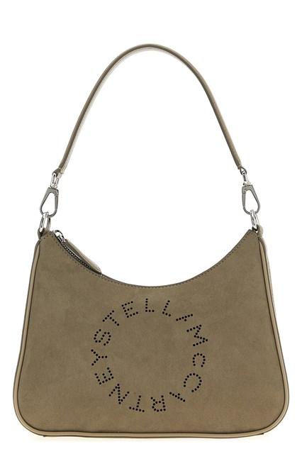 ショルダーバッグ・ポシェット Stella Mccartney 'Hobo' Large Shoulder Bag Women Pitch black Logo Slouchy Hobo Tote Bag | Stella