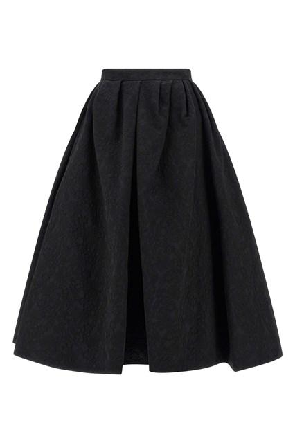 スカート CAROLINA HERRERA High waist skirt Multicolor Carolina Herrera - Black Multi Floral Embroidered Pencil
