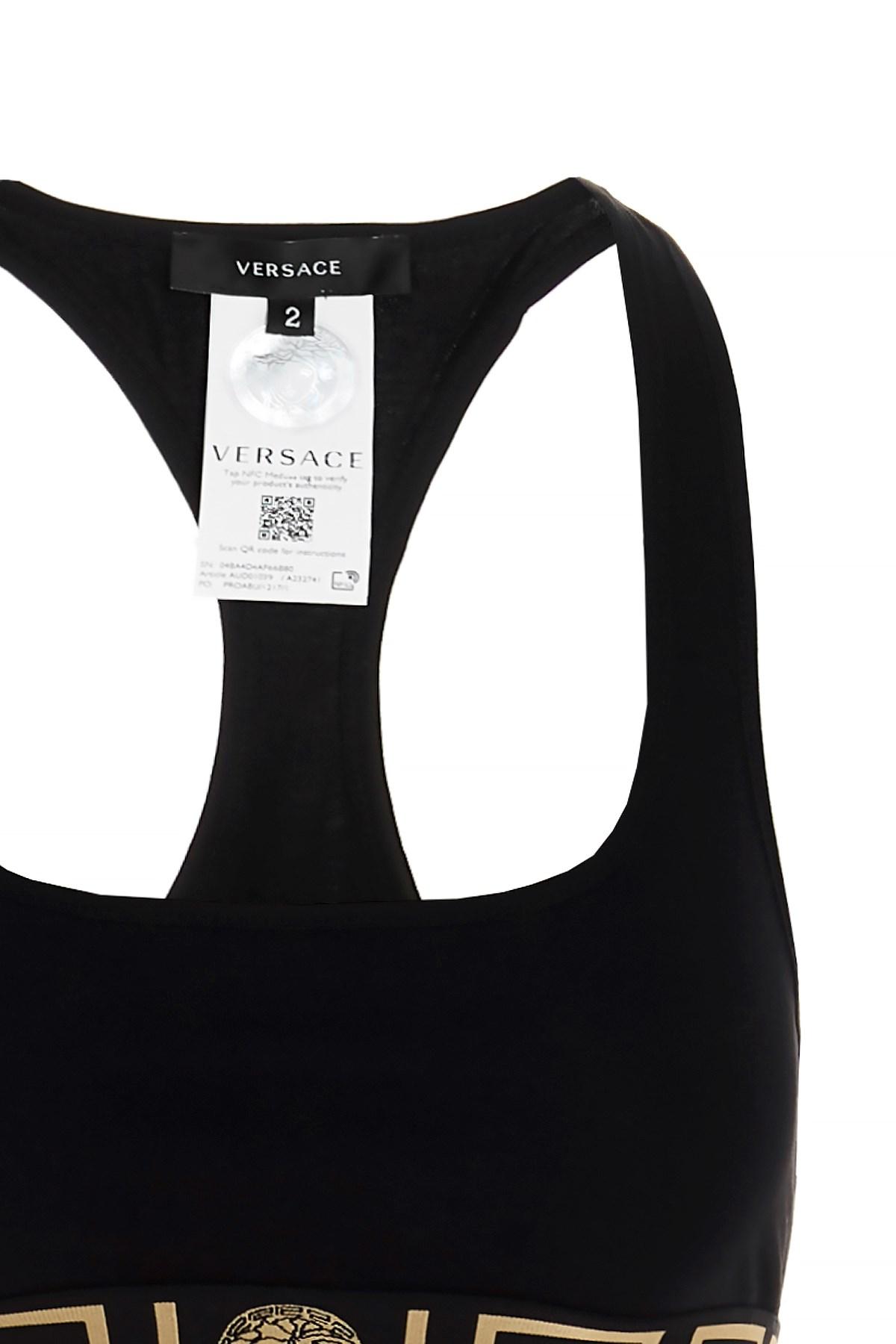 Logo-band Sports Bra In Black