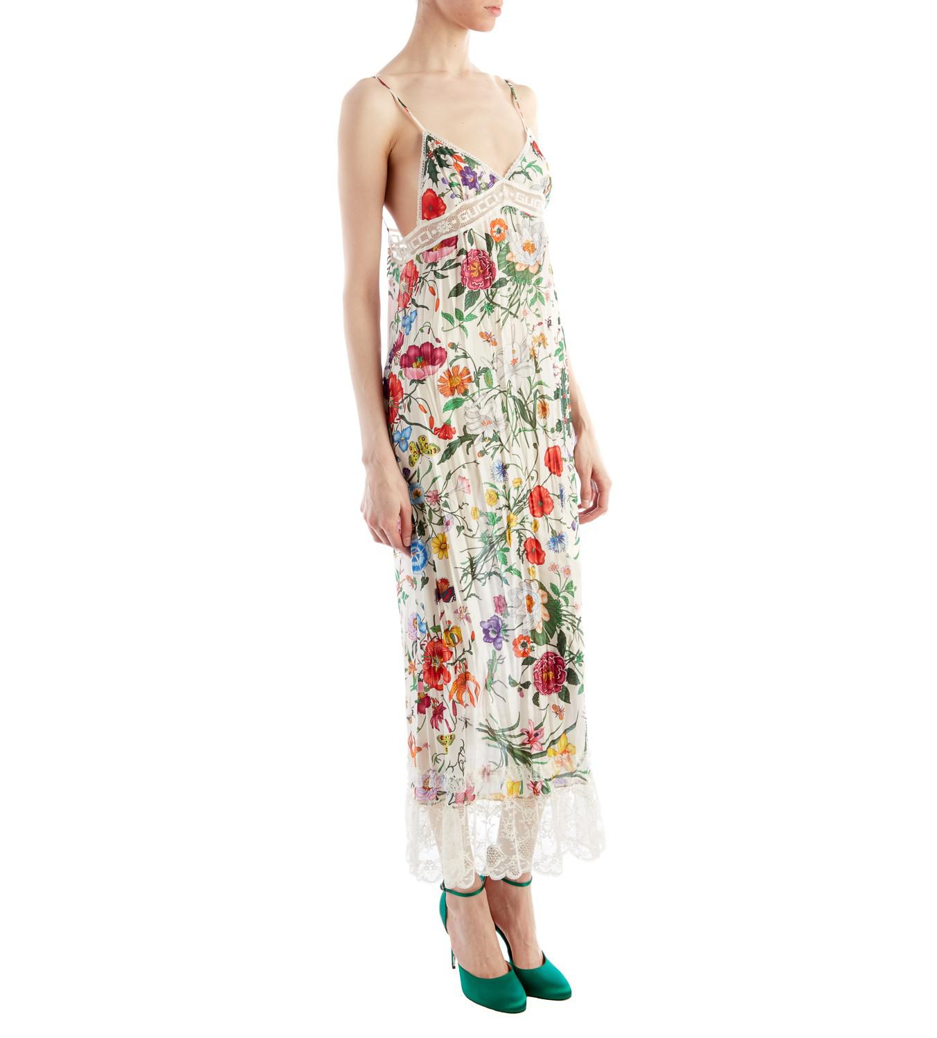 Gucci Flora Lace Dress | Lyst