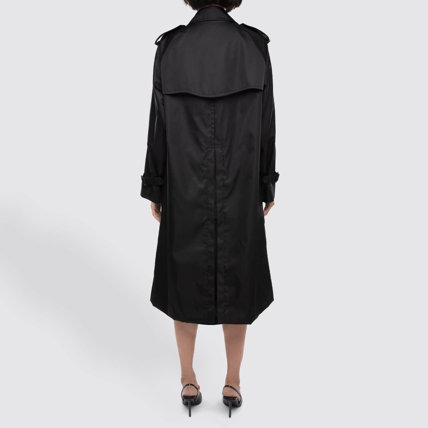 Womens Clothing Coats Raincoats and trench coats Prada Re-nylon Padded Sleeveless Trench Coat in Black 