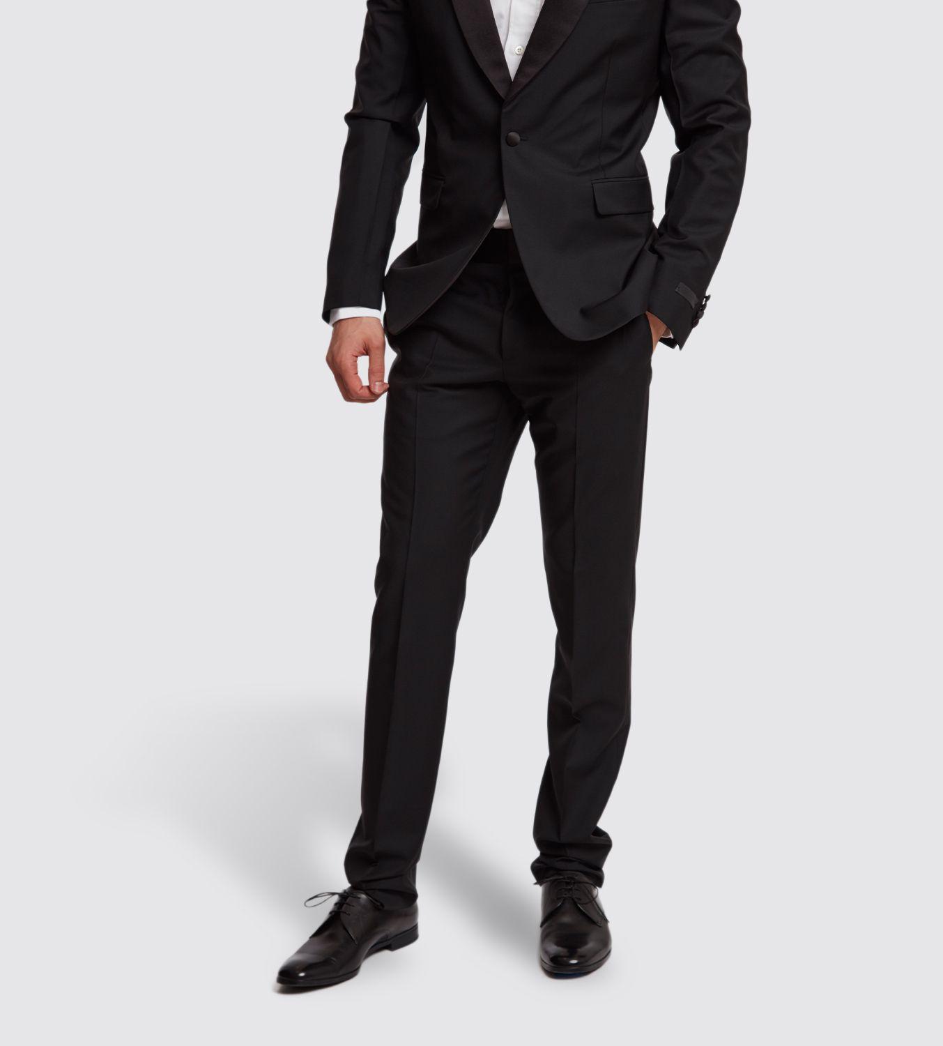 Prada Lana Mohair Smoking Suit In Black for Men | Lyst