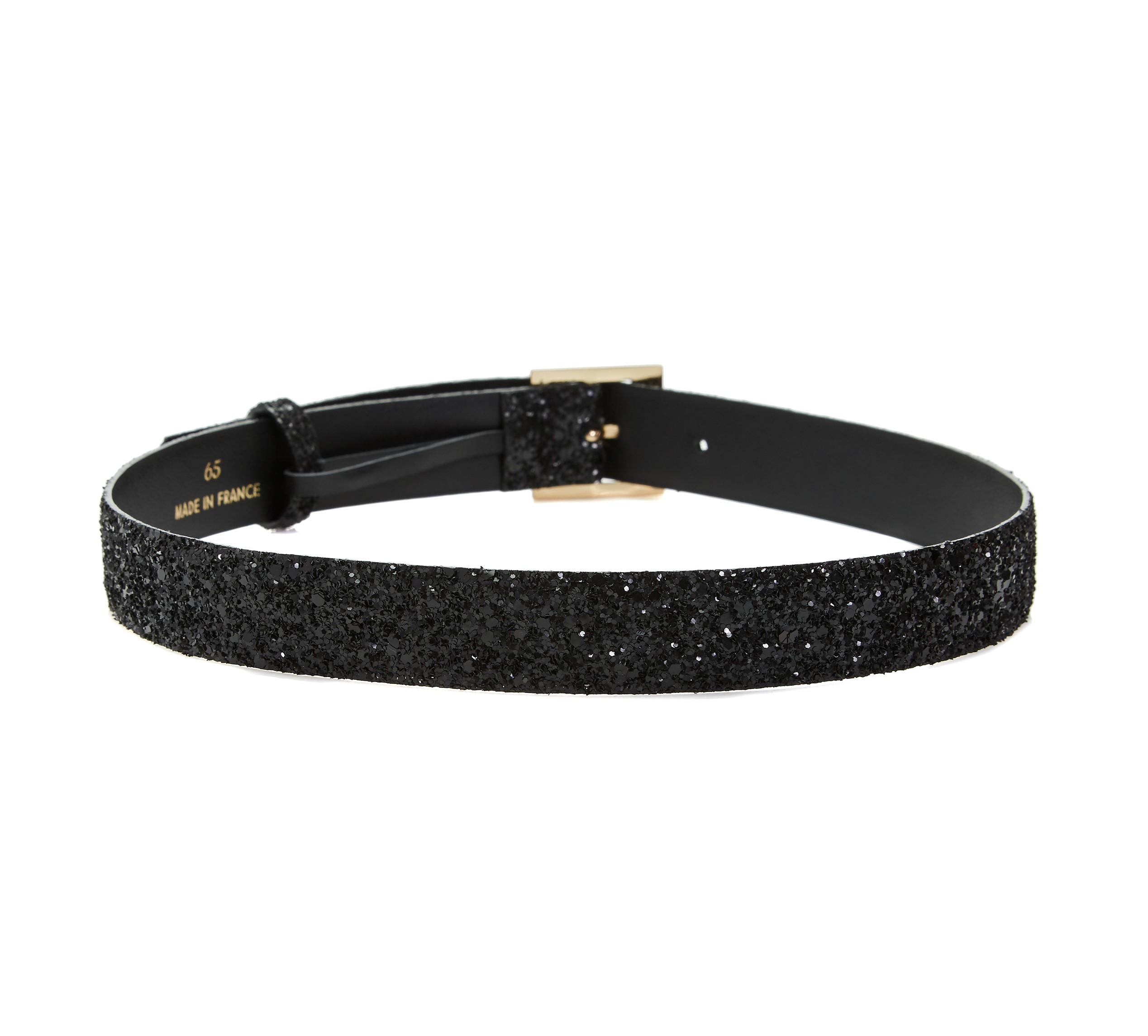 black sparkly belt