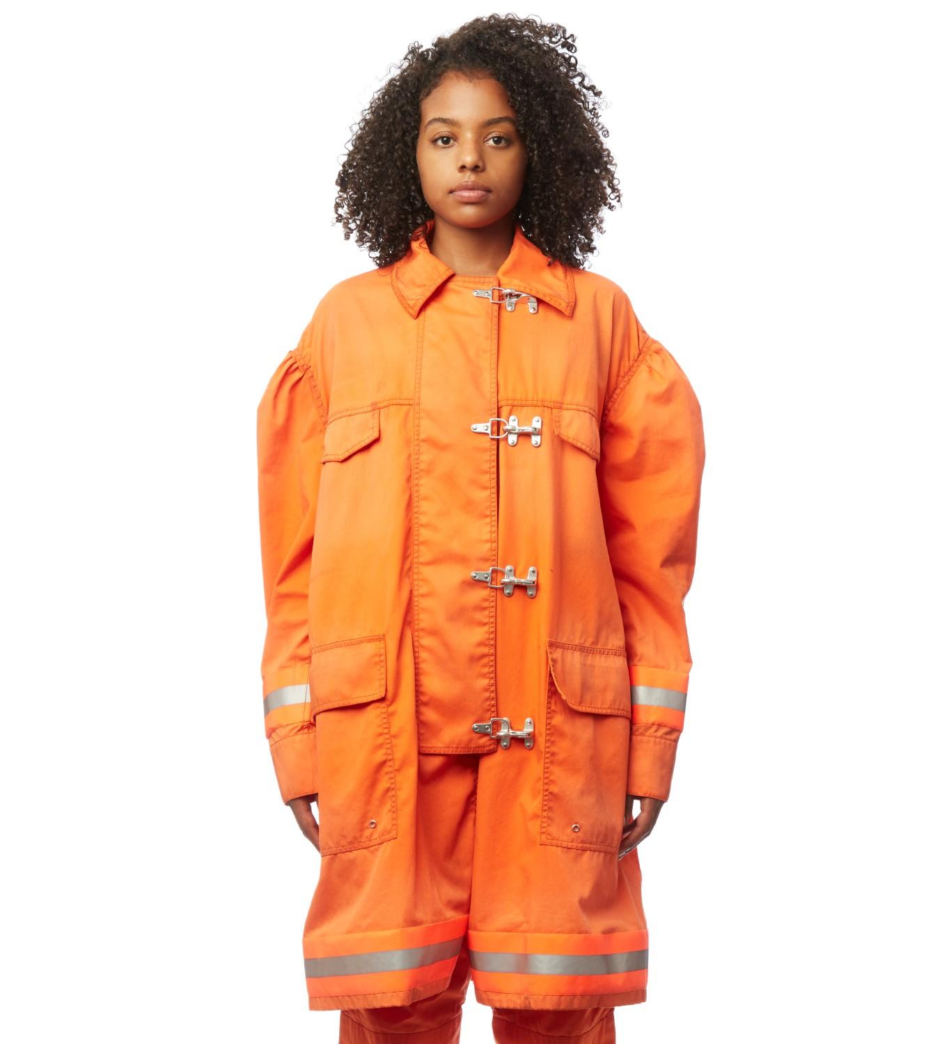 CALVIN KLEIN 205W39NYC Cotton Fireman Coat in Orange - Lyst