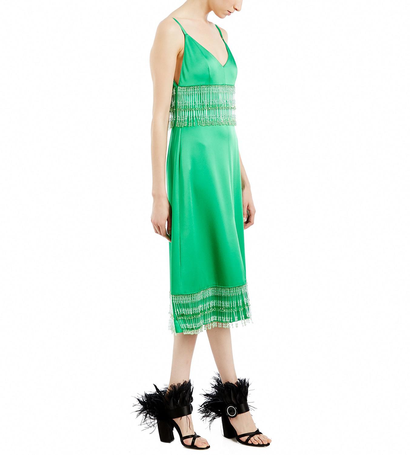 green prada dress