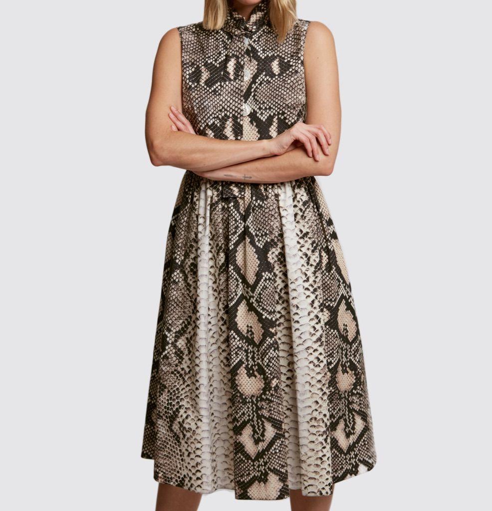 Prada Snake Print Dress | Lyst