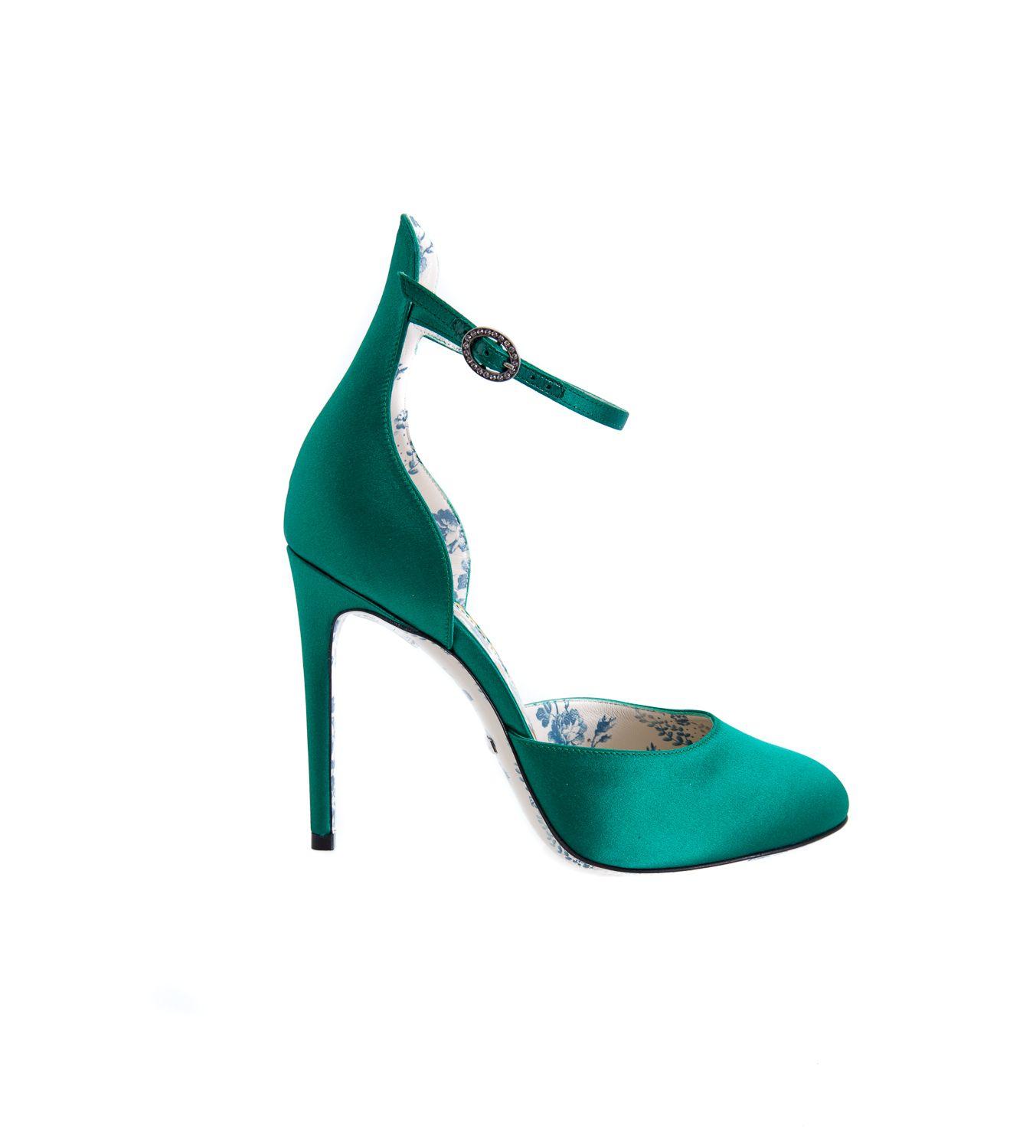 gucci green pumps