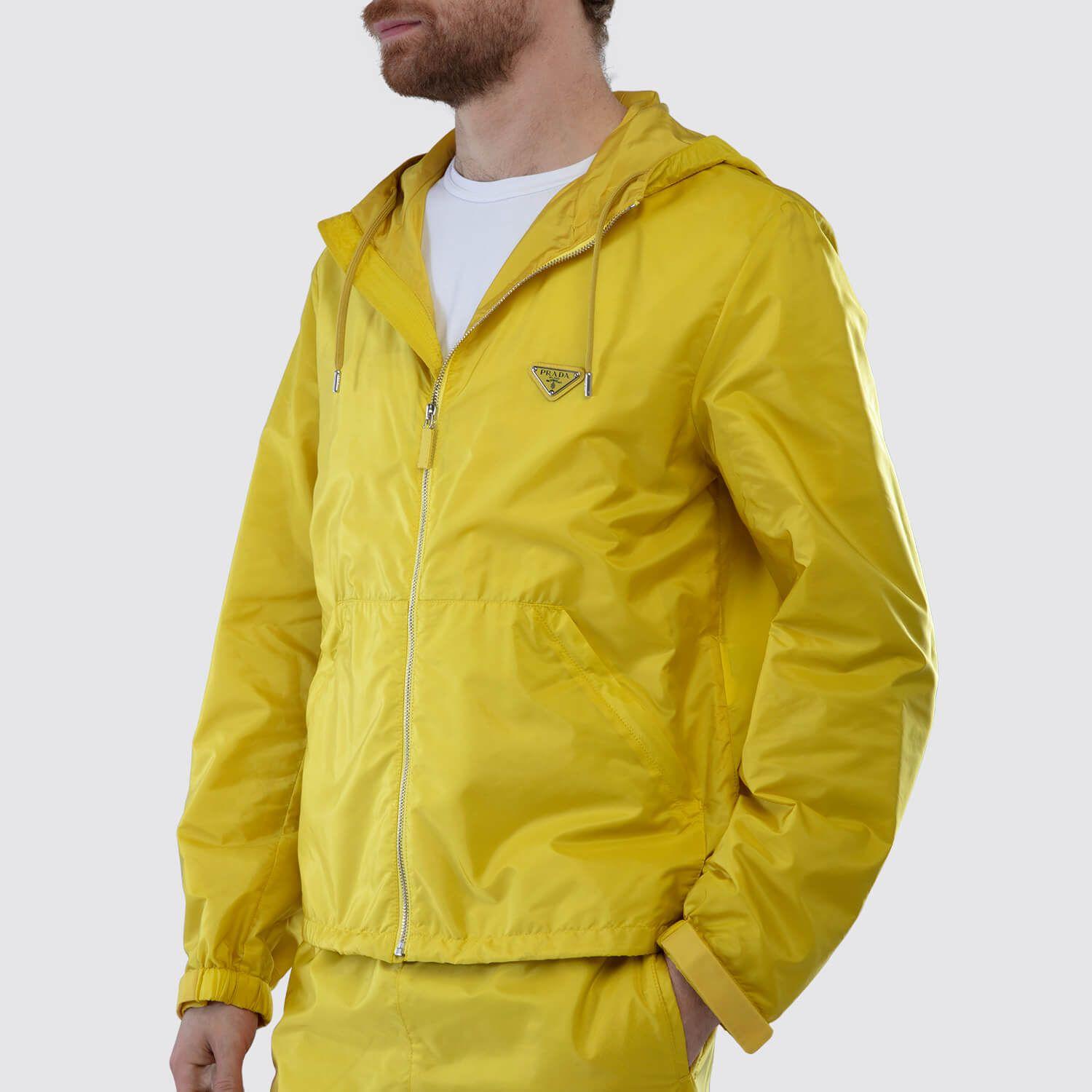 Prada Re-nylon Piuma Jacket in Yellow for Men | Lyst
