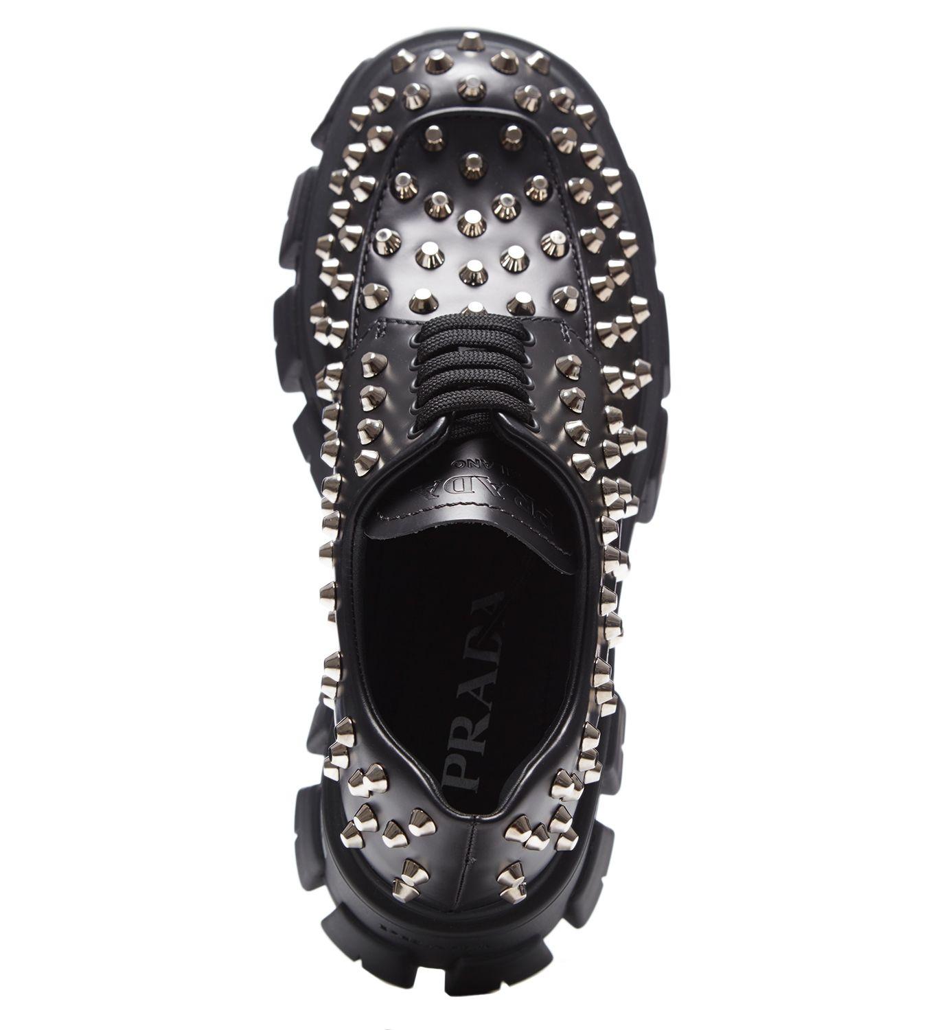 prada studded sneakers