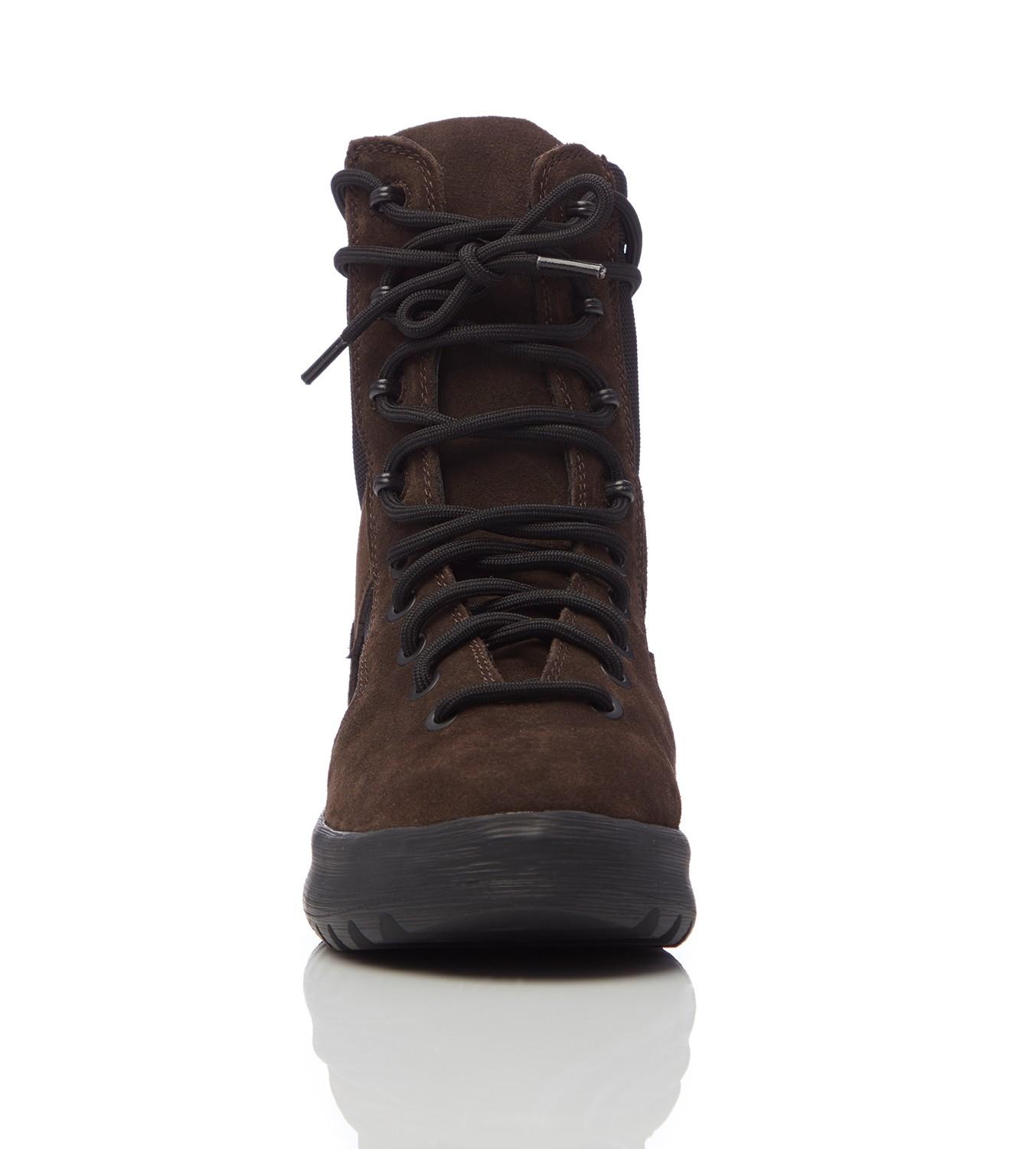 Yeezy Suede Season 7 Military Boots in Black for Men - Lyst