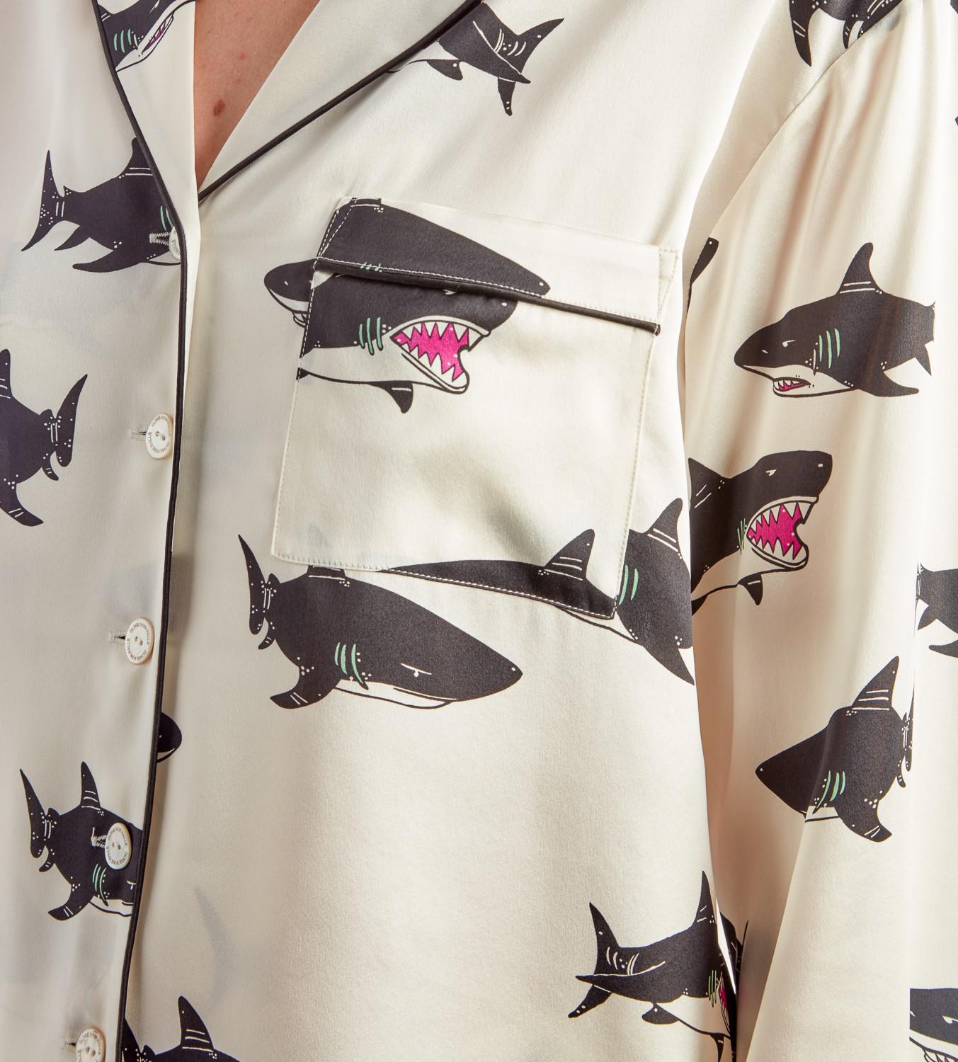 Silk shark pajamas Clearance