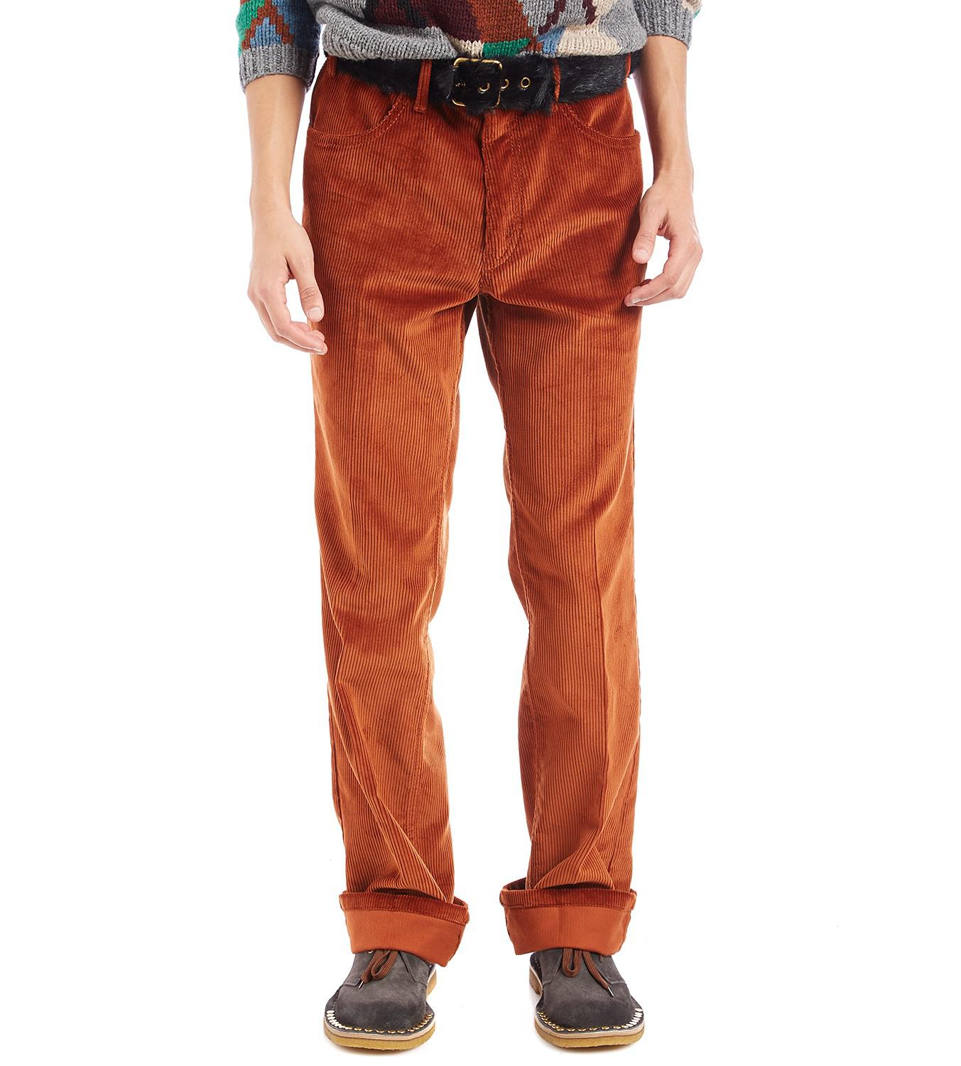 rusty corduroy pants