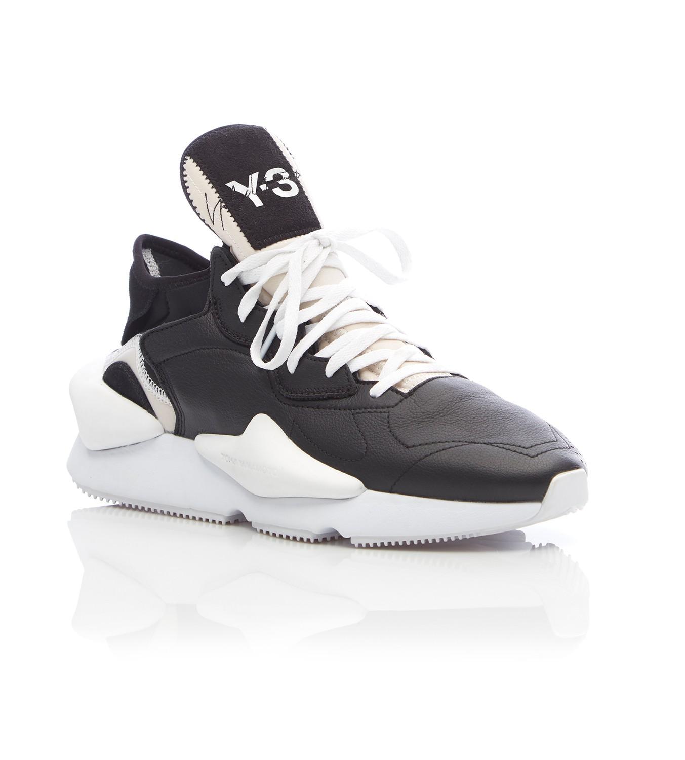 Y-3 Y3 Kaiwa Black Sneakers for Men | Lyst