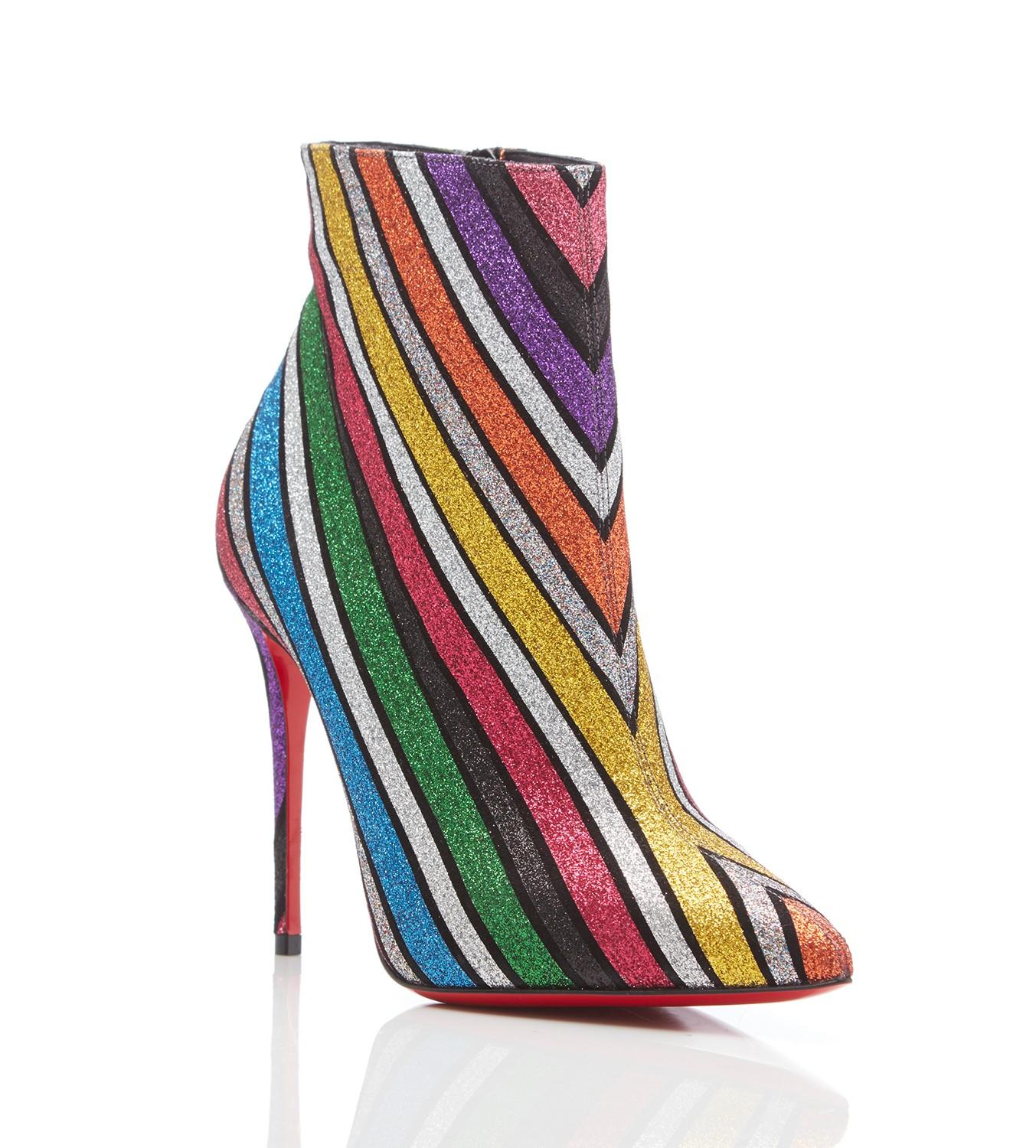 Christian Louboutin Suede So Kate Rainbow Glitter Booty - Lyst