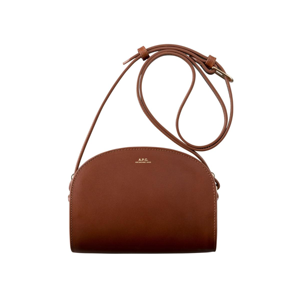 A.P.C. Sac Demi-lune Mini Noisette in Brown | Lyst